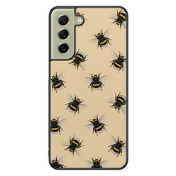 Leuke Telefoonhoesjes Samsung Galaxy S21 FE hoesje - Bee happy