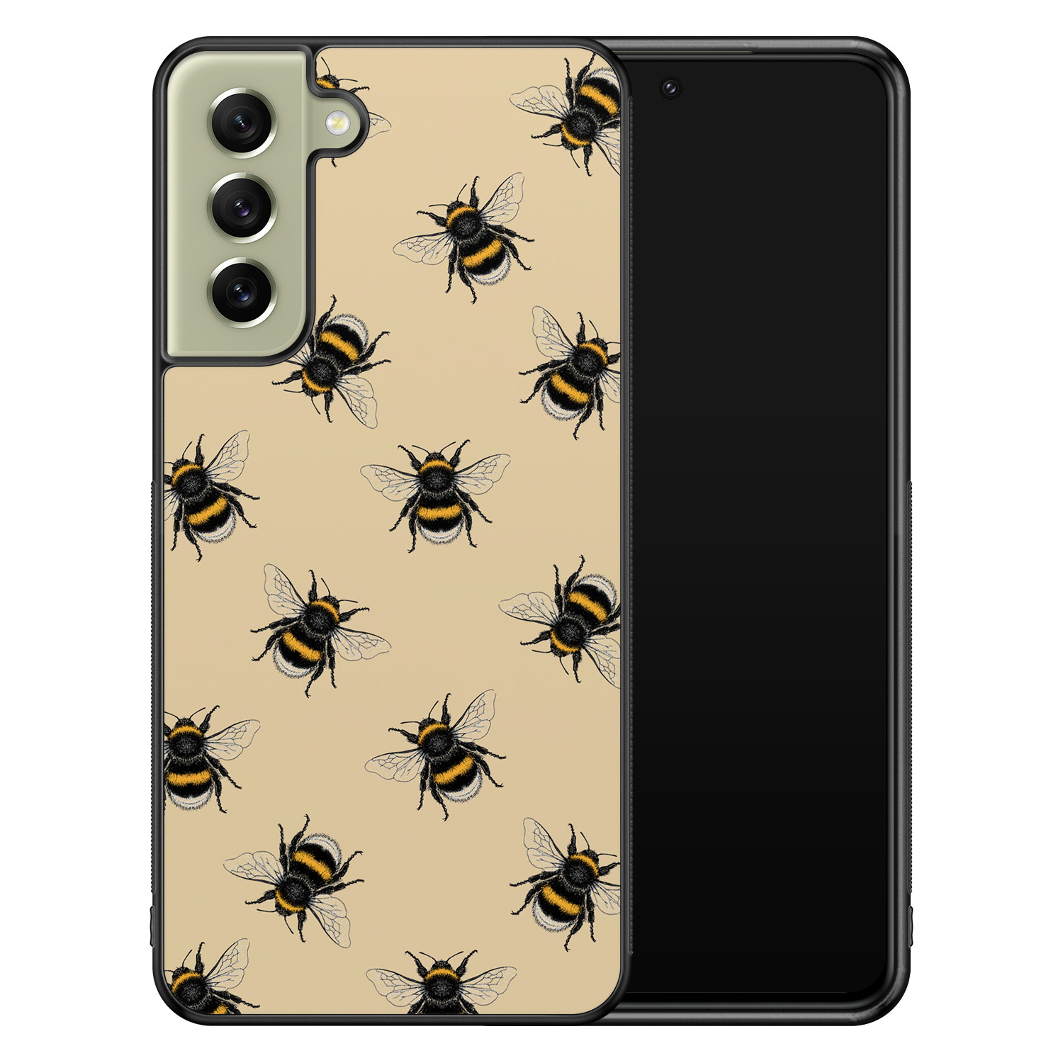 Leuke Telefoonhoesjes Samsung Galaxy S21 FE hoesje - Bee happy