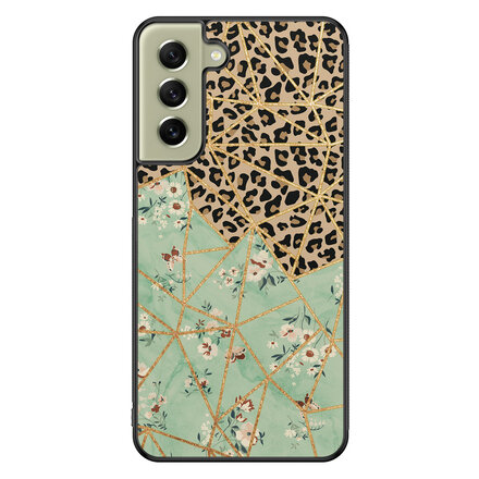 Luipaard flower print