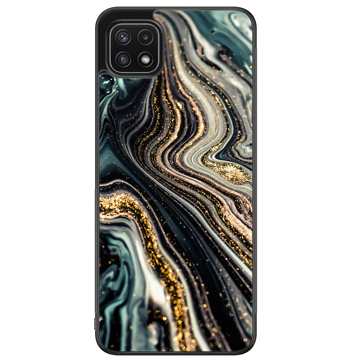 Samsung Galaxy A22 5G hoesje - Marmer swirl