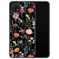 Samsung Galaxy A22 5G hoesje - Dark flowers