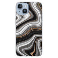 Leuke Telefoonhoesjes iPhone 14 siliconen hoesje - Abstract waves