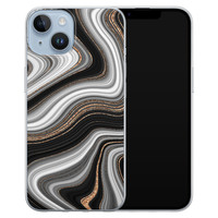 Leuke Telefoonhoesjes iPhone 14 siliconen hoesje - Abstract waves
