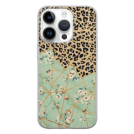 Luipaard flower print