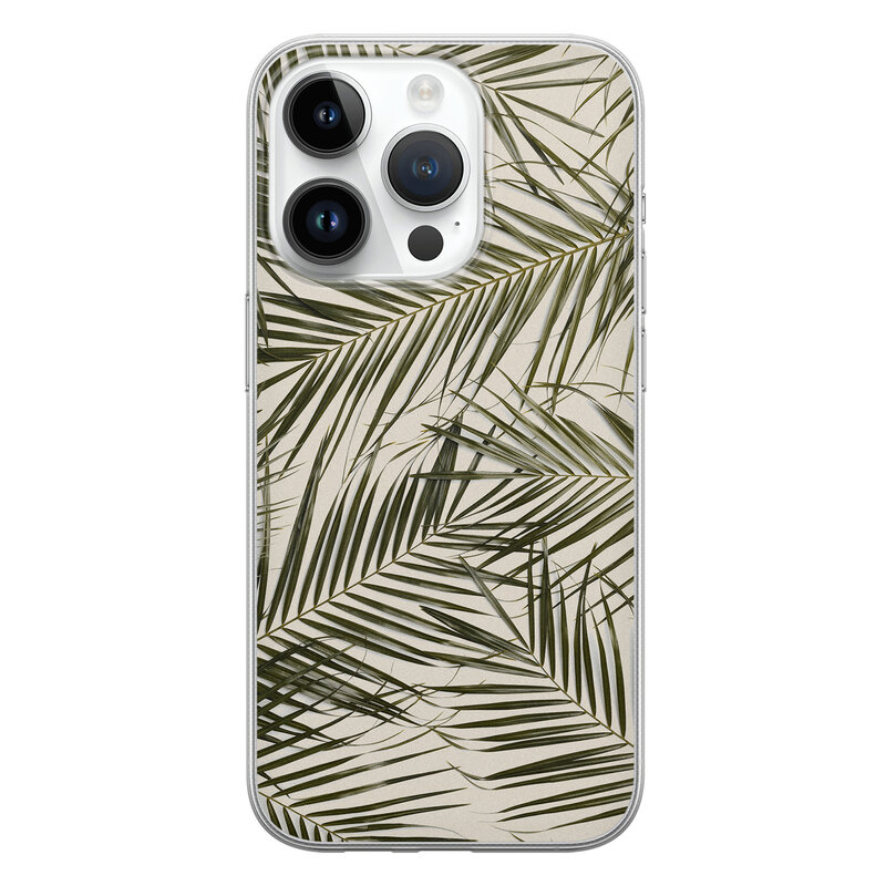 Leuke Telefoonhoesjes iPhone 14 Pro siliconen hoesje - Leave me alone