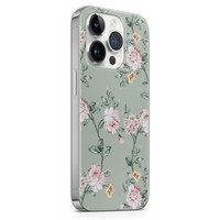 Leuke Telefoonhoesjes iPhone 14 Pro siliconen hoesje - Bloemetjes