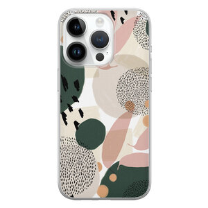 Leuke Telefoonhoesjes iPhone 14 Pro siliconen hoesje - Abstract print