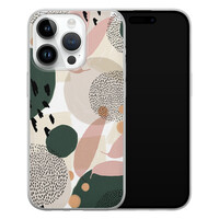 Leuke Telefoonhoesjes iPhone 14 Pro siliconen hoesje - Abstract print