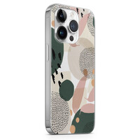 Leuke Telefoonhoesjes iPhone 14 Pro siliconen hoesje - Abstract print