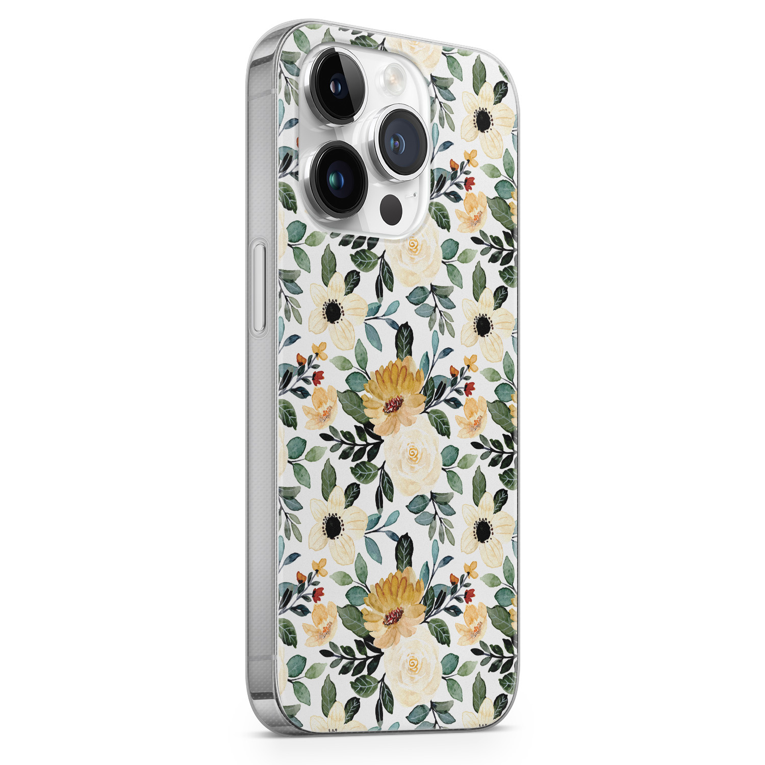 Leuke Telefoonhoesjes iPhone 14 Pro siliconen hoesje - Lovely flower