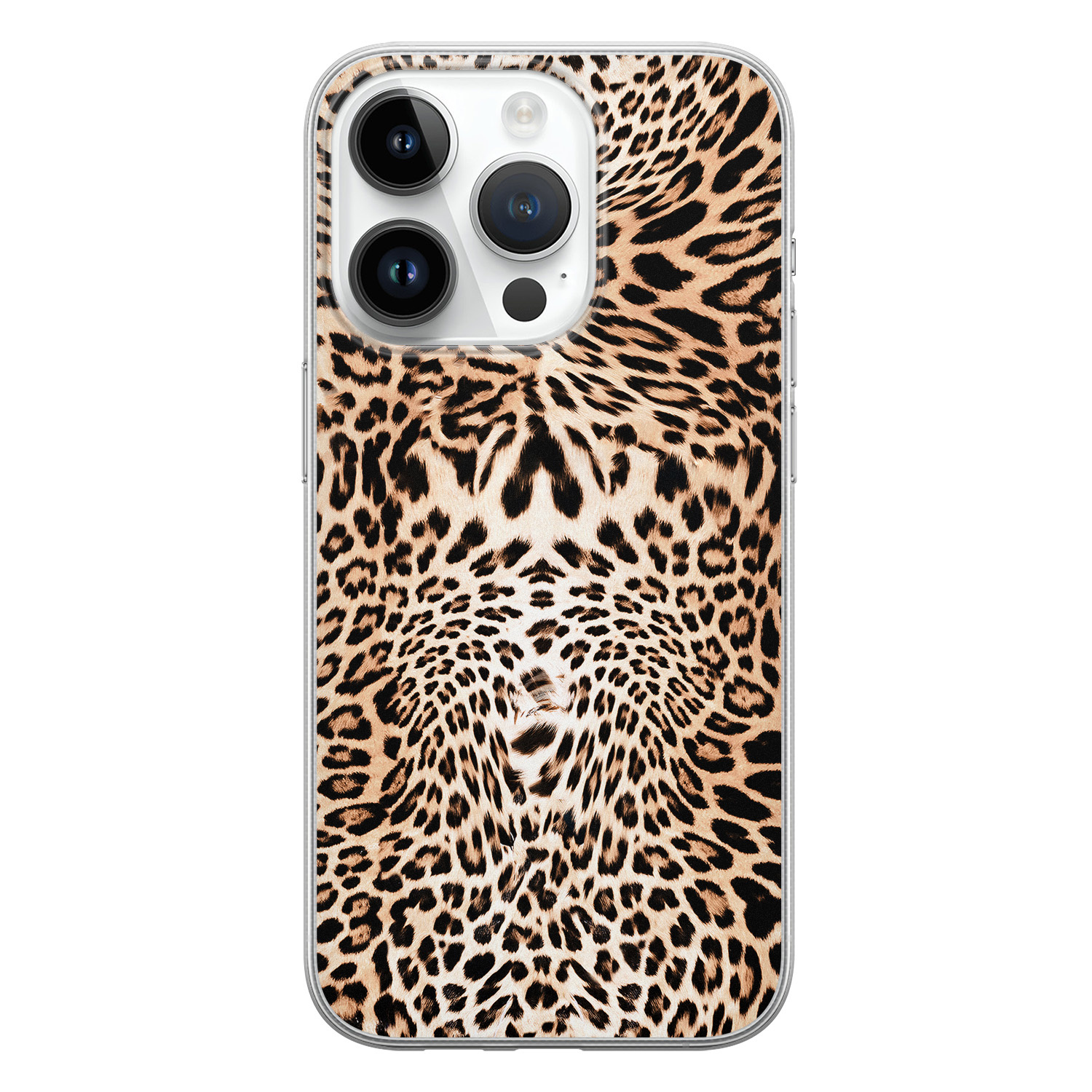 Leuke Telefoonhoesjes iPhone 14 Pro siliconen hoesje - Wild animal