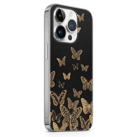 Leuke Telefoonhoesjes iPhone 14 Pro siliconen hoesje - Vlinders