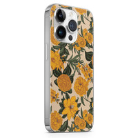 Leuke Telefoonhoesjes iPhone 14 Pro siliconen hoesje - Retro flowers