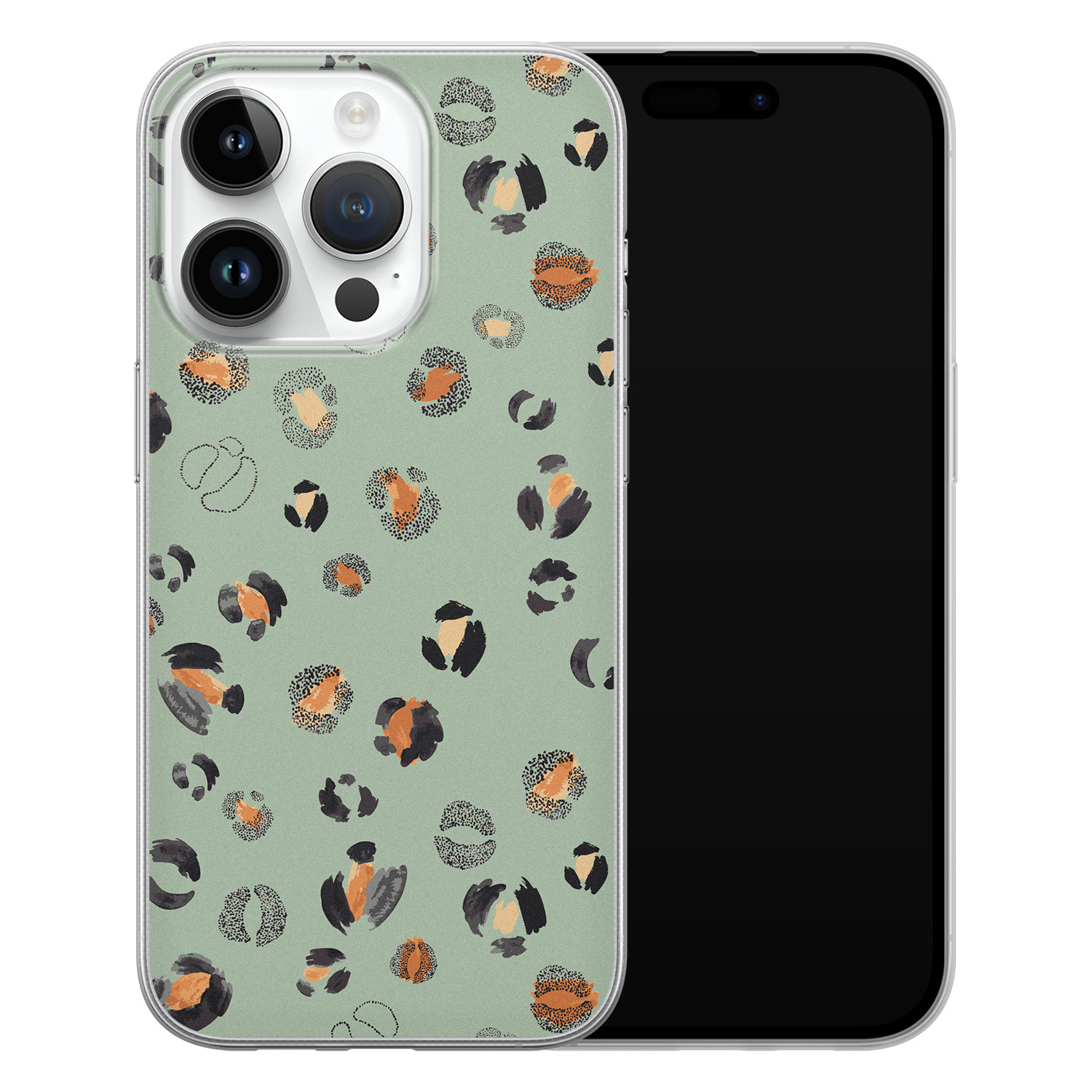 Leuke Telefoonhoesjes iPhone 14 Pro siliconen hoesje - Baby leo