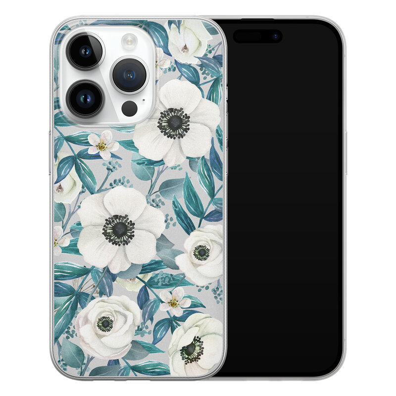 Leuke Telefoonhoesjes iPhone 14 Pro siliconen hoesje - Vlinders