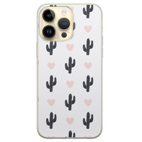 iPhone 14 Pro Max siliconen hoesje - Cactus love