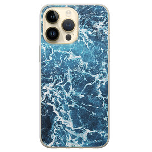 iPhone 14 Pro Max siliconen hoesje - Ocean blue