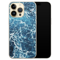 iPhone 14 Pro Max siliconen hoesje - Ocean blue