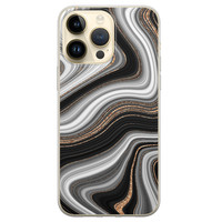 iPhone 14 Pro Max siliconen hoesje - Abstract waves
