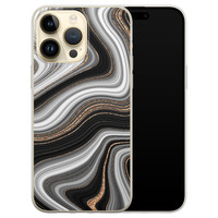iPhone 14 Pro Max siliconen hoesje - Abstract waves