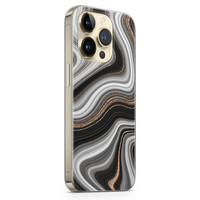 iPhone 14 Pro Max siliconen hoesje - Abstract waves