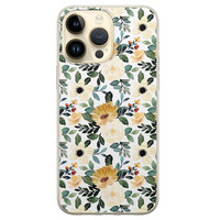 iPhone 14 Pro Max siliconen hoesje - Lovely flower