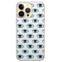 iPhone 14 Pro Max siliconen hoesje - Eye contact