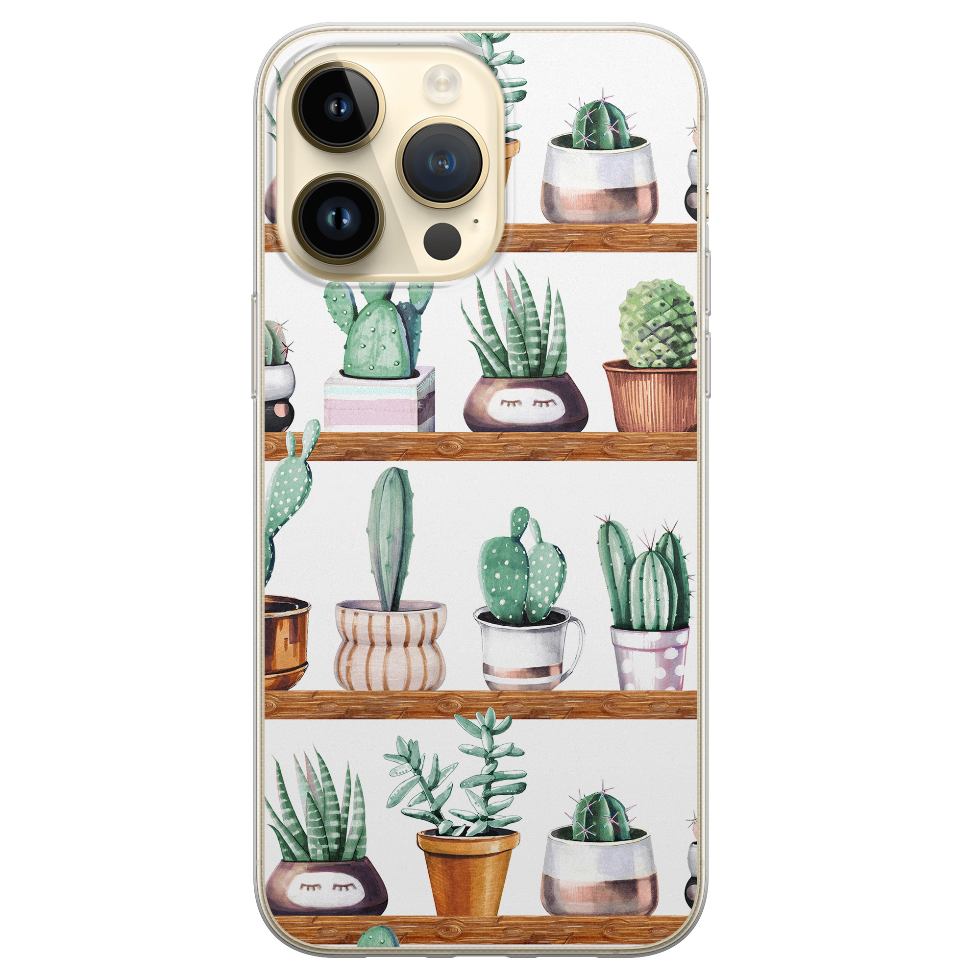 iPhone 14 Pro Max siliconen hoesje - Cactus