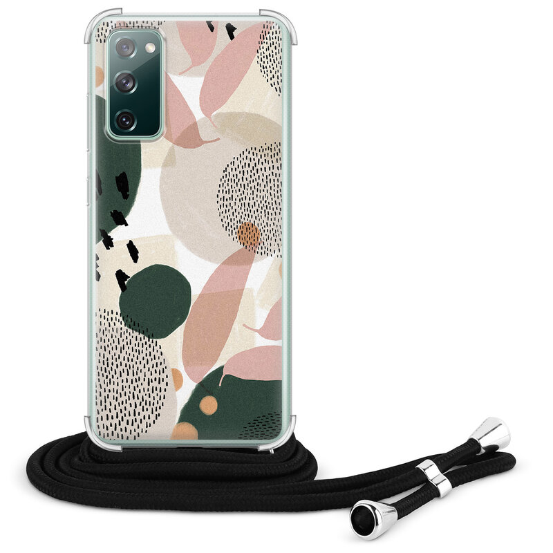 Leuke Telefoonhoesjes Samsung Galaxy S20 FE hoesje met koord - Abstract print