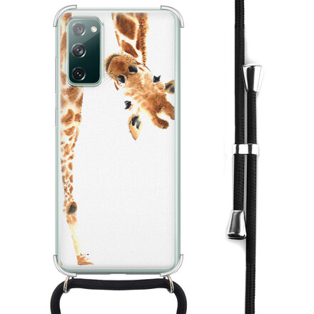 Giraffe peekaboo