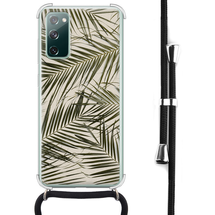 Leuke Telefoonhoesjes Samsung Galaxy S20 FE hoesje met koord - Leave me alone