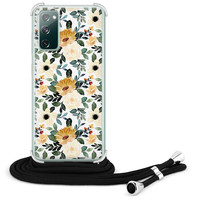 Leuke Telefoonhoesjes Samsung Galaxy S20 FE hoesje met koord - Lovely flower