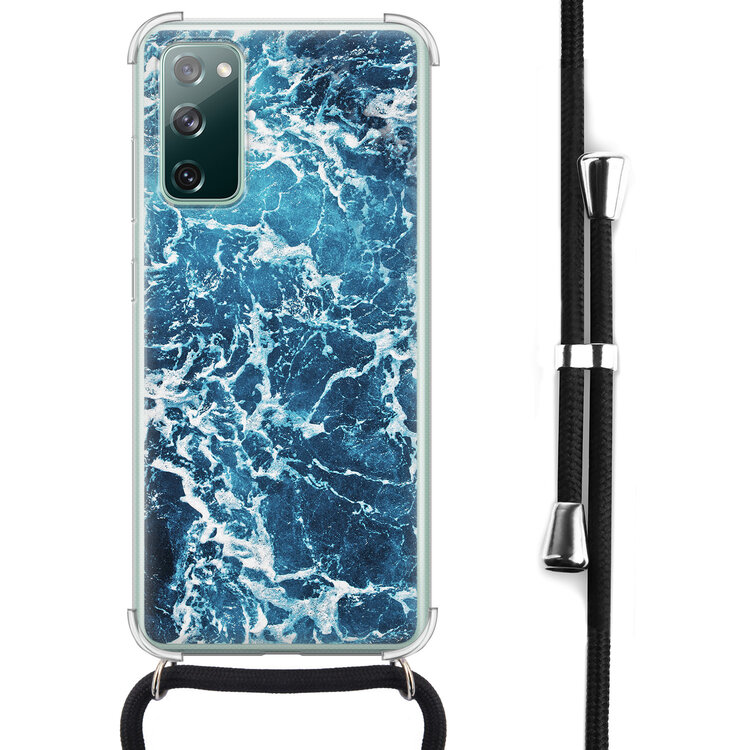Leuke Telefoonhoesjes Samsung Galaxy S20 FE hoesje met koord - Oceaan