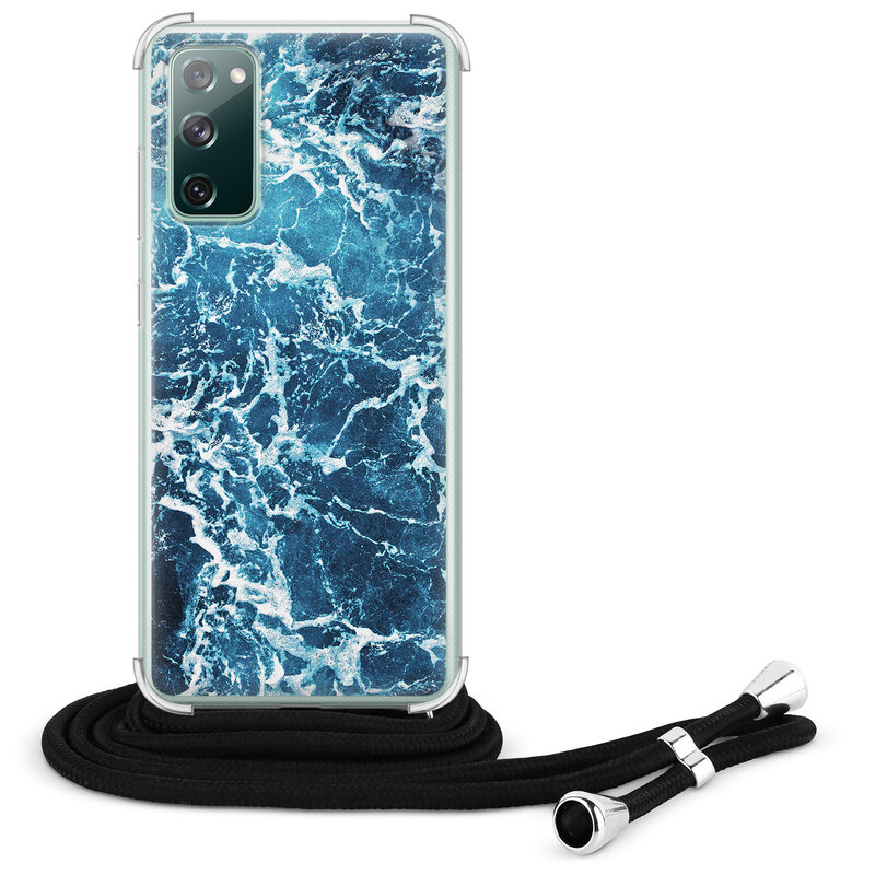 Leuke Telefoonhoesjes Samsung Galaxy S20 FE hoesje met koord - Oceaan