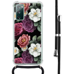 Leuke Telefoonhoesjes Samsung Galaxy S20 FE hoesje met koord - Bloemenliefde