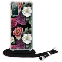 Leuke Telefoonhoesjes Samsung Galaxy S20 FE hoesje met koord - Bloemenliefde