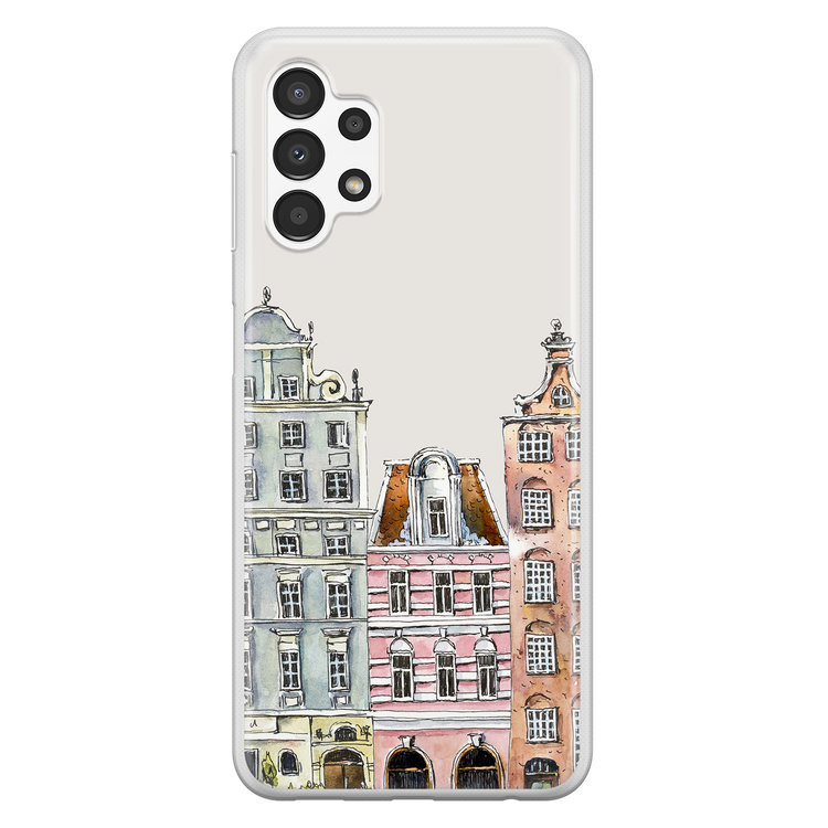 Leuke Telefoonhoesjes Samsung Galaxy A13 4G siliconen hoesje - Grachtenpandjes