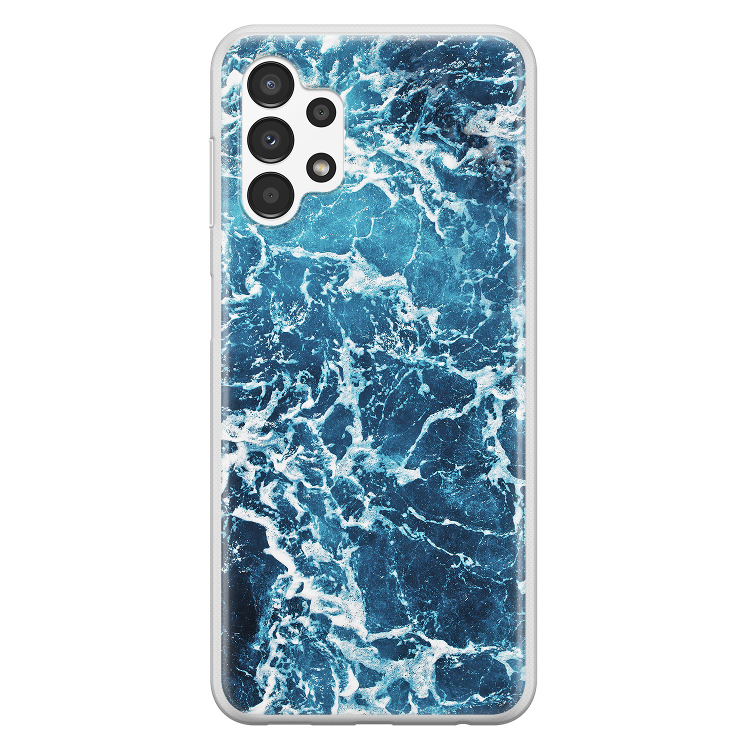 Leuke Telefoonhoesjes Samsung Galaxy A13 4G siliconen hoesje - Ocean blue