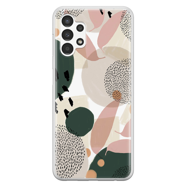 Leuke Telefoonhoesjes Samsung Galaxy A13 4G siliconen hoesje - Abstract print