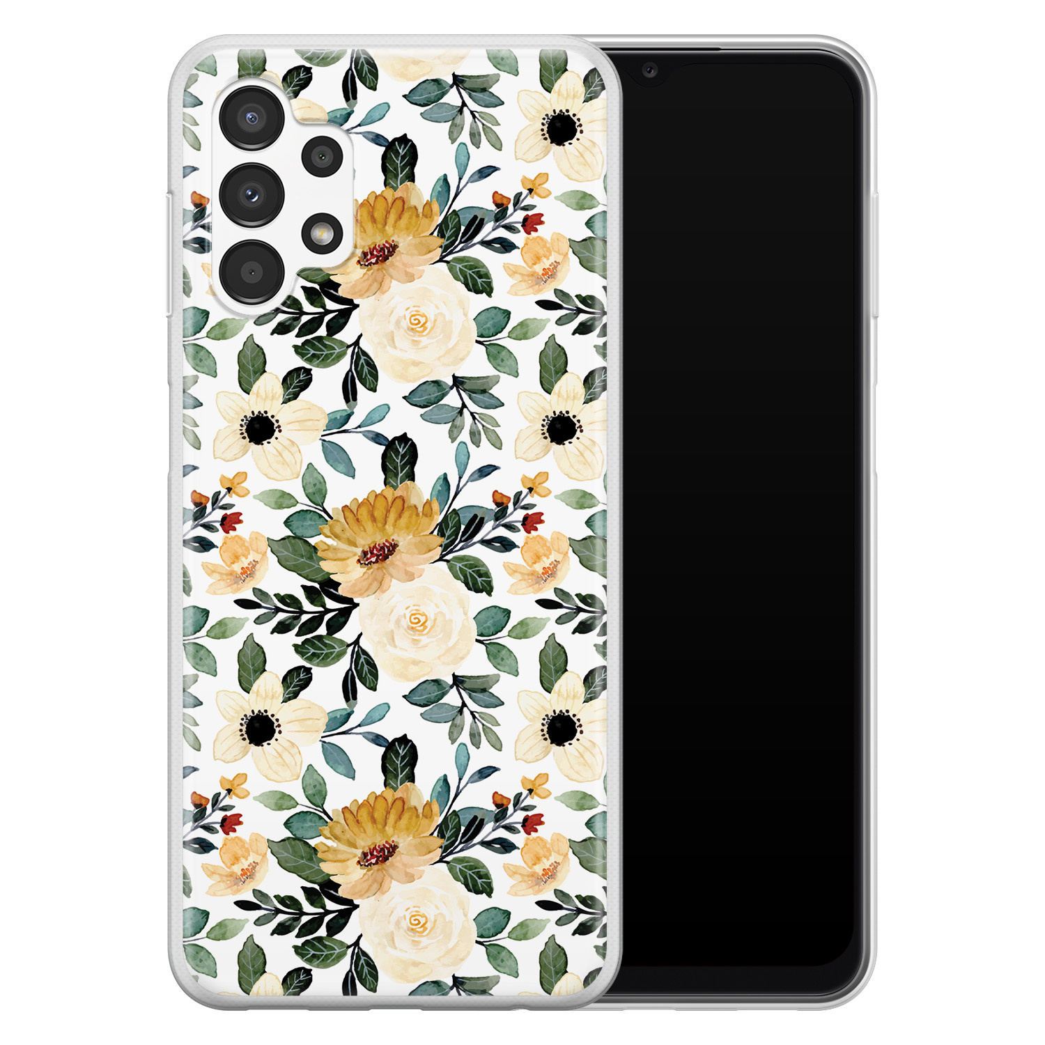 Leuke Telefoonhoesjes Samsung Galaxy A13 4G siliconen hoesje - Lovely flower