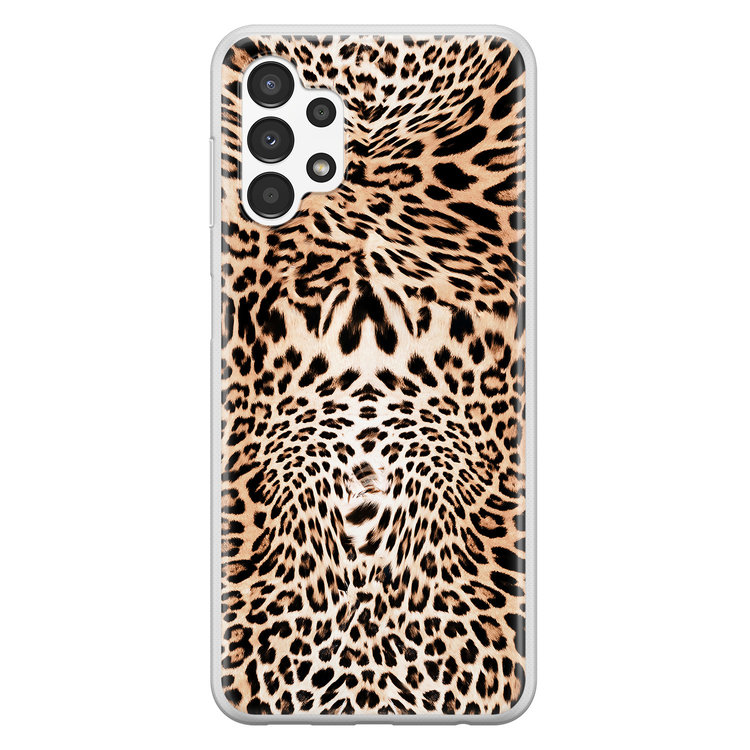 Leuke Telefoonhoesjes Samsung Galaxy A13 4G siliconen hoesje - Wild animal