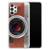 Leuke Telefoonhoesjes Samsung Galaxy A13 4G siliconen hoesje - Vintage camera