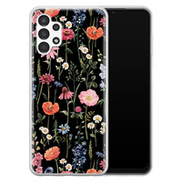 Leuke Telefoonhoesjes Samsung Galaxy A13 4G siliconen hoesje - Dark flowers