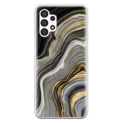 Leuke Telefoonhoesjes Samsung Galaxy A13 4G siliconen hoesje - Golden agate