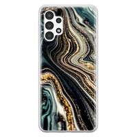 Leuke Telefoonhoesjes Samsung Galaxy A13 4G siliconen hoesje - Marmer swirl