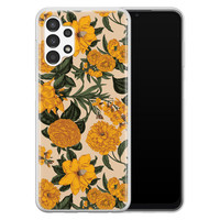 Leuke Telefoonhoesjes Samsung Galaxy A13 4G siliconen hoesje - Retro flowers