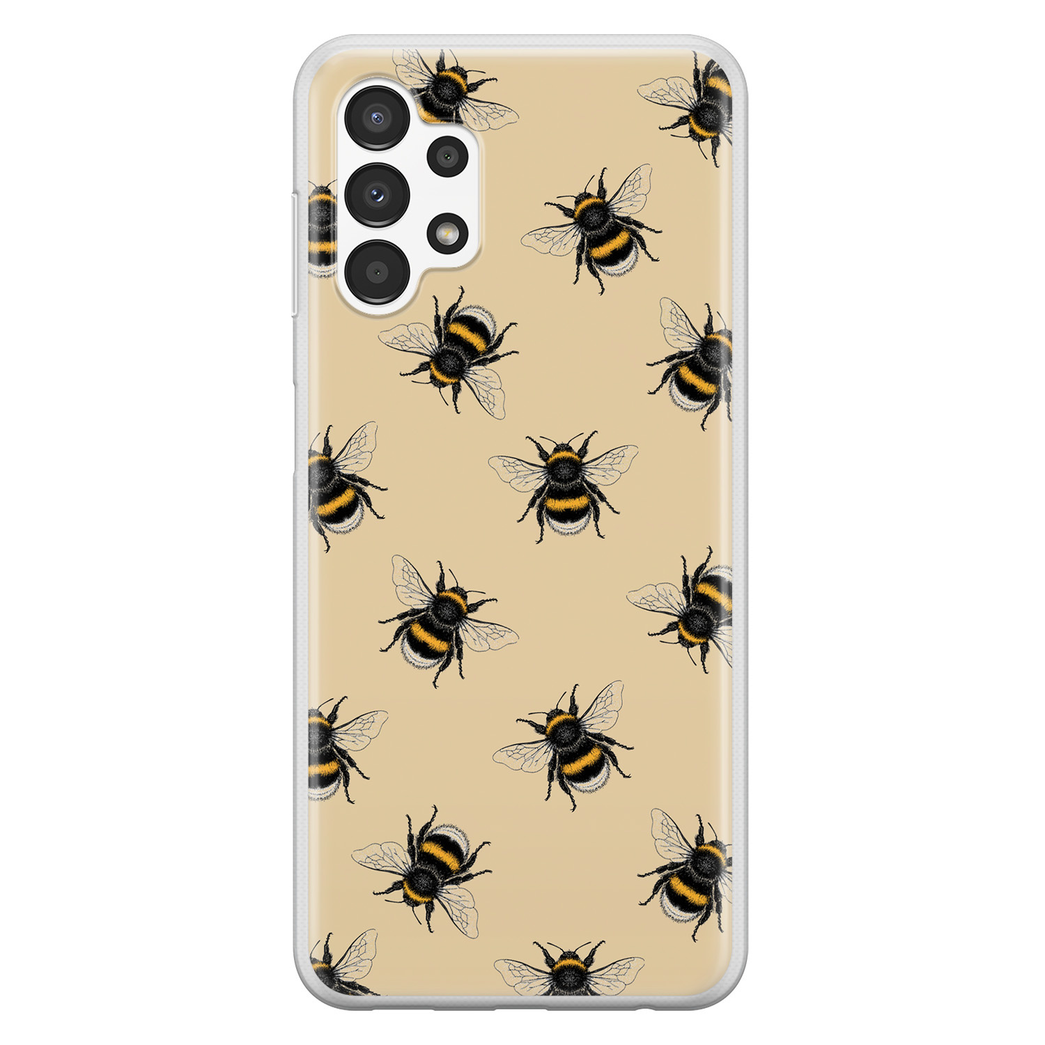 Leuke Telefoonhoesjes Samsung Galaxy A13 4G siliconen hoesje - Bee happy