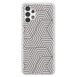 Leuke Telefoonhoesjes Samsung Galaxy A13 4G siliconen hoesje - Geometrisch