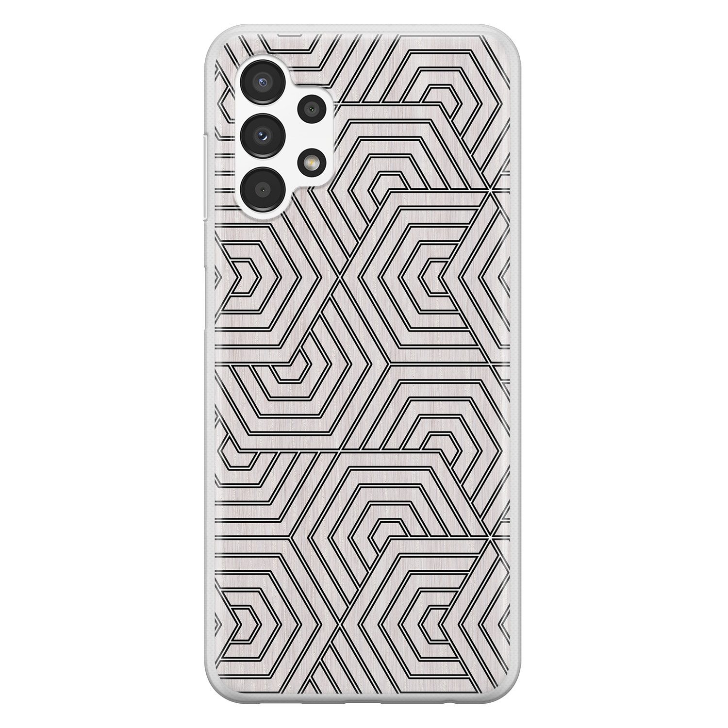 Leuke Telefoonhoesjes Samsung Galaxy A13 4G siliconen hoesje - Geometrisch