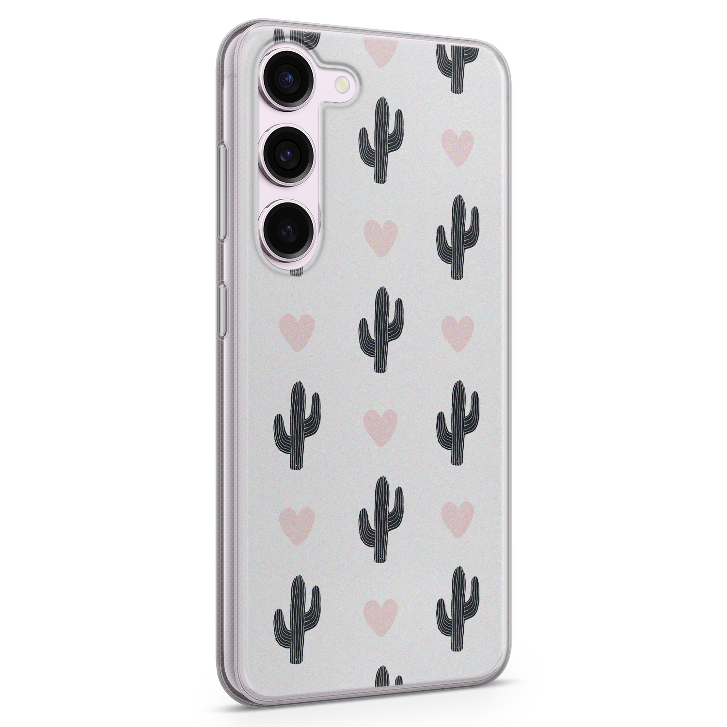 Leuke Telefoonhoesjes Samsung Galaxy S23 siliconen hoesje - Cactus love